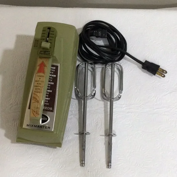 Sunbeam Mix Master Five Speed Hand Mixer Vintage Works - Picture 9 of 16